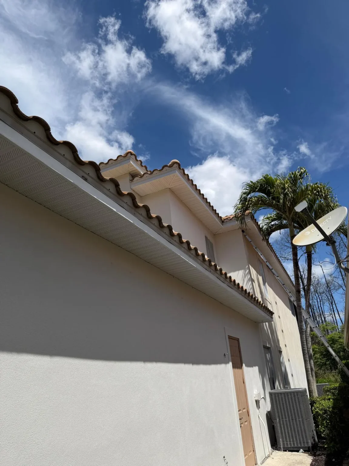 Soffit and fascia along the roofline of a PAZ project